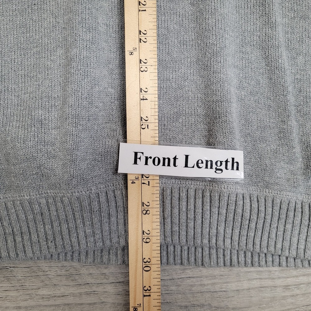 Eddie Bauer 100% Cotton Crewneck Sweater Men's XL Tall Gray Textured Knit - Picture 8 of 14